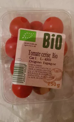 Lista de ingredientes del producto Tomates Cherry  Bio Biotrend 250 g