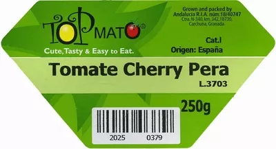 Lista de ingredientes del producto Tomates cherry pera Topmato 250 g