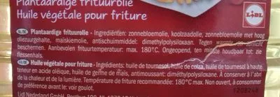 Lista de ingredientes del producto Huile végétale pour friture Vitad'or 