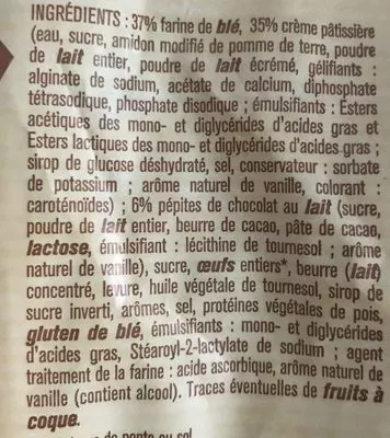 Lista de ingredientes del producto 8 mini chinois Maitre JEAN PIERRE 