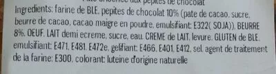 Lista de ingredientes del producto Pantin de Noël chocolat X5 Auchan 300 g