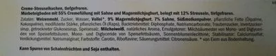 Lista de ingredientes del producto Confiserie Firenze Creme Streuselkuchen Tiefgefroren Mit Sahne Verfeinert Confiserie firenze 1250 g