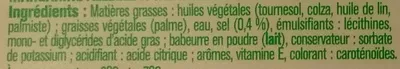 Lista de ingredientes del producto Tartine & Cuisson Doux Vita d'Or 500 g