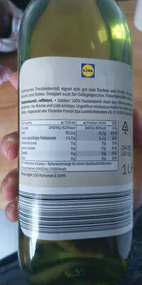 Lista de ingredientes del producto Traubenkernöl raffiniert Vita d'Or 1l