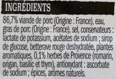 Lista de ingredientes del producto Farce à légumes L etal du boucher, L'etal du Boucher,  SimpleSunny 250g