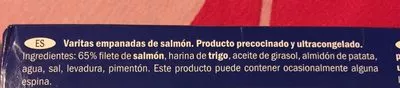 Lista de ingredientes del producto Saumon pané Ocean Sea 