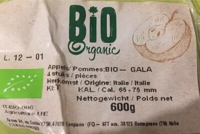 Lista de ingredientes del producto Bioorganic Knackige äpfel  600 g