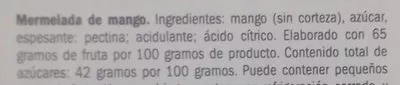 Lista de ingredientes del producto Mermelada de mango Deluxe 315 g