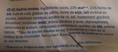 Lista de ingredientes del producto Belgische Waffel Belgix 