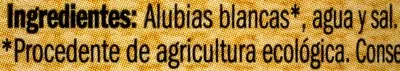 Lista de ingredientes del producto Alubias blancas cocidas Campo Largo 660 g (neto), 425 g (escurrido), 720 ml