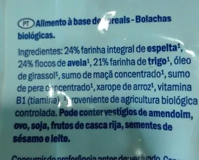 Lista de ingredientes del producto Galletas de avena Lupilu 125 g