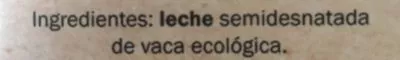 Lista de ingredientes del producto BiO Organic Leche Semidesnatada Milbona 1 l