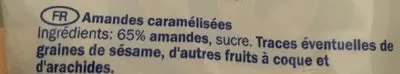 Lista de ingredientes del producto Amandes caramélisées Lidl 