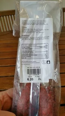 Lista de ingredientes del producto Chorizo Casero Piquant Chorizo Casero Scharf Gusto Del sol 326 g