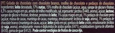 Lista de ingredientes del producto Triple Chocolate Mucci 450 g / 950 ml