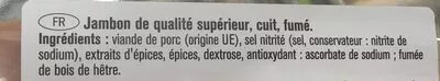 Lista de ingredientes del producto Jambon Saint Alby, Lidl 173 g