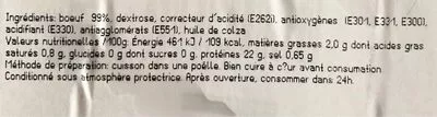 Lista de ingredientes del producto Américain nature Delhaize 