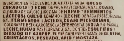 Lista de ingredientes del producto Panecillo queso 10 uds Mercadona 