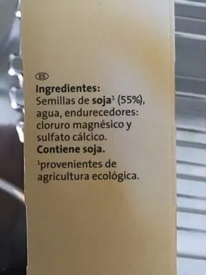 Lista de ingredientes del producto Tofu Gutbio 400 g