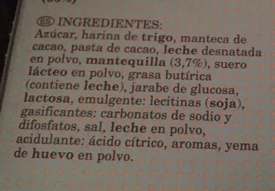 Lista de ingredientes del producto Choco duo Chocolate Negro Aurada 125 gr