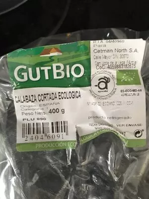 Lista de ingredientes del producto Calabaza Gutbio 400 g