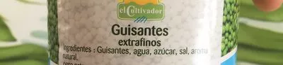 Lista de ingredientes del producto Guisantes extrafinos  