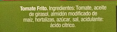 Lista de ingredientes del producto Tomate frito El Cultivador 1.170 g (3 x 390 g)