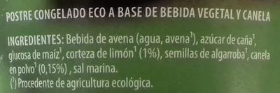 Lista de ingredientes del producto Helado de limón Gutbio 400 g