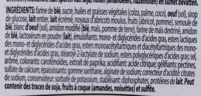 Lista de ingredientes del producto Frangipane Gaulthier 2x 100 g