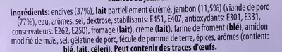 Lista de ingredientes del producto Endives au jambon La Cuisine des Saveurs 400 g