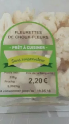 Lista de ingredientes del producto Chou Fleur  