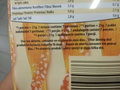 Lista de ingredientes del producto Käse Stängli  150 g