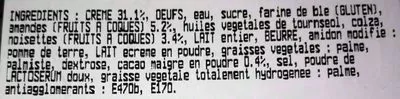 Lista de ingredientes del producto Paris Brest Décongelé Leclerc *2