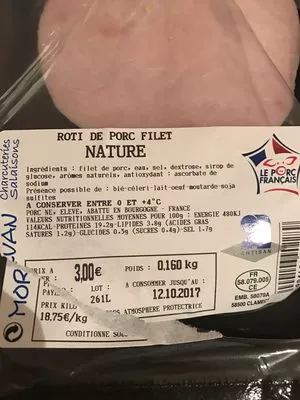 Lista de ingredientes del producto Porc bourguignon Le Porc Francais 