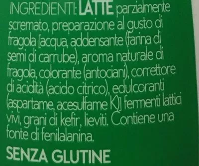 Lista de ingredientes del producto Ilovekefir Nestlé 