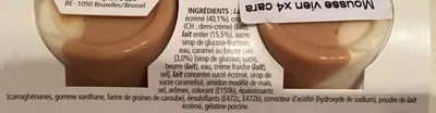 Lista de ingredientes del producto Mousse de Viennois (4 Caramel) Nestlé 360 g (4 x 90 g)