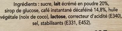 Lista de ingredientes del producto Nescafé Capuccino  Décaféiné Nescafé 12.5 g