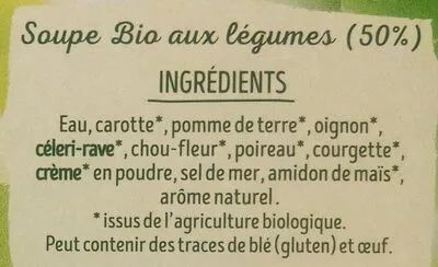 Lista de ingredientes del producto Mouliné de légumes Liebig 60 cl (2x30cl)