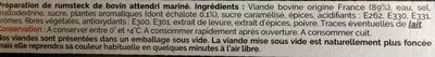 Lista de ingredientes del producto 4 Pavés Marinés à l'Échalote Socopa 