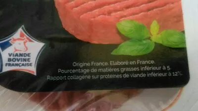 Lista de ingredientes del producto Steaks hachés pour boeuf Socopa 