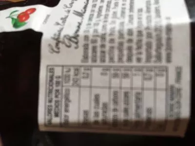 Lista de ingredientes del producto Bonne Maman Confitura De Cirera Bonne Maman 