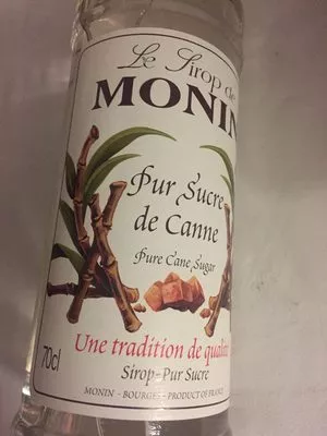 Lista de ingredientes del producto Sirop Pur Sucre De Canne Monin 