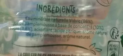 Lista de ingredientes del producto Volvic Juicy agrumade pamplemousse Volvic, Volvic Juicy 1,5 L