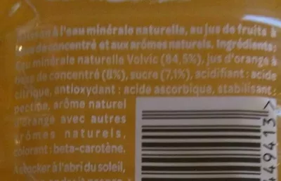 Lista de ingredientes del producto Juicy Orange Volvic 1.5 L