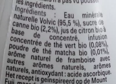 Lista de ingredientes del producto Infusion Volvic 75 cl