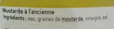 Lista de ingredientes del producto Moutarde à l'Ancienne Beaufor 1 kg