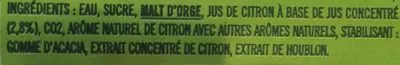 Lista de ingredientes del producto Tourtel Twist citron Kronenbourg 33 cl