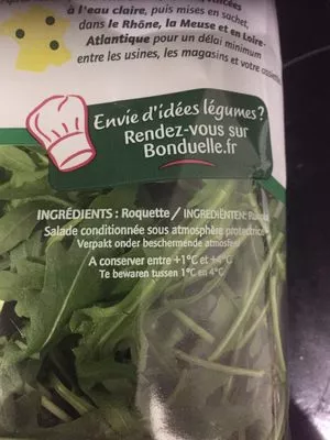 Lista de ingredientes del producto Bonduelle Roquette Bonduelle 