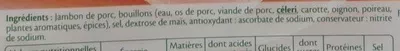 Lista de ingredientes del producto Le tranché fin à l'Italienne -  6tr. Fleury Michon 180 g