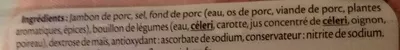 Lista de ingredientes del producto Le tranché fin Dégustation - 4tr. Fleury Michon 120 g